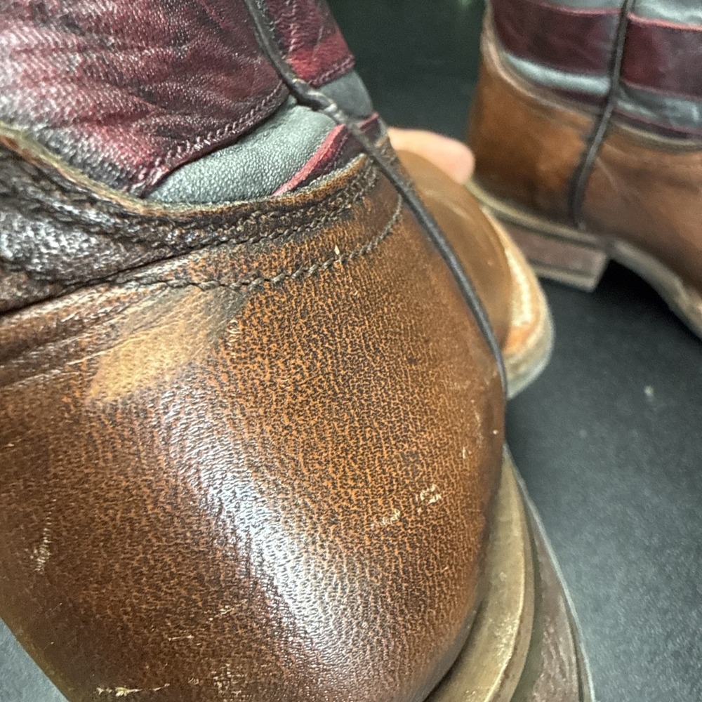 Tin Haul Kids Western Boots Brown Leather Size 13 - Picture 9 of 13